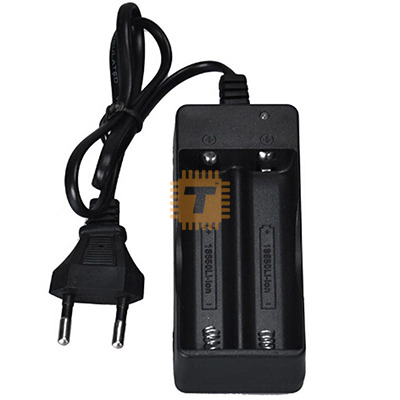 3.7V Dual Battery Charger 18650 1000mAh