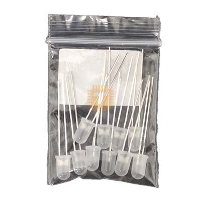 LED 5mm White Diffused Pack (Approx. 10pcs)